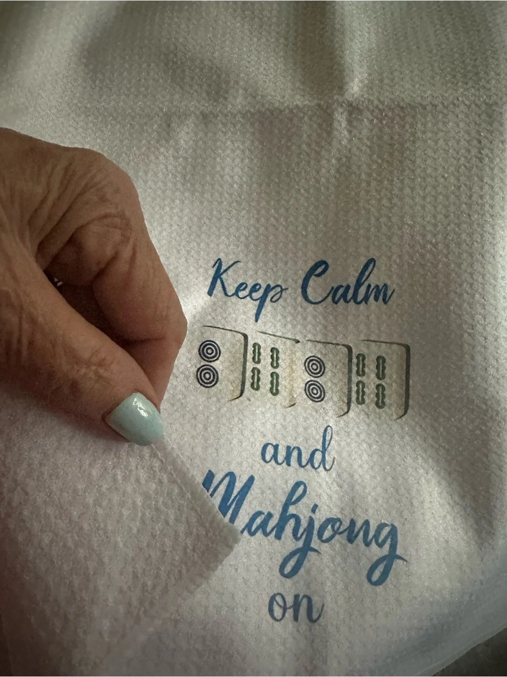 Keep Calm and Mahjong On Kitchen Towel, New